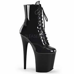 FLAMINGO-1020  Black Patent/Black