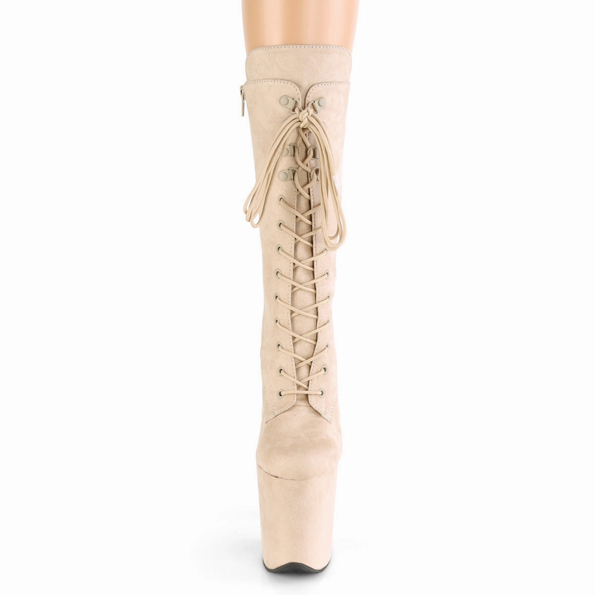 FLAMINGO-1050FS  Beige Faux Suede/Beige Faux Suede