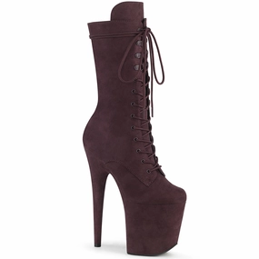 FLAMINGO-1050FS  Brown Faux Suede/Brown Faux Suede