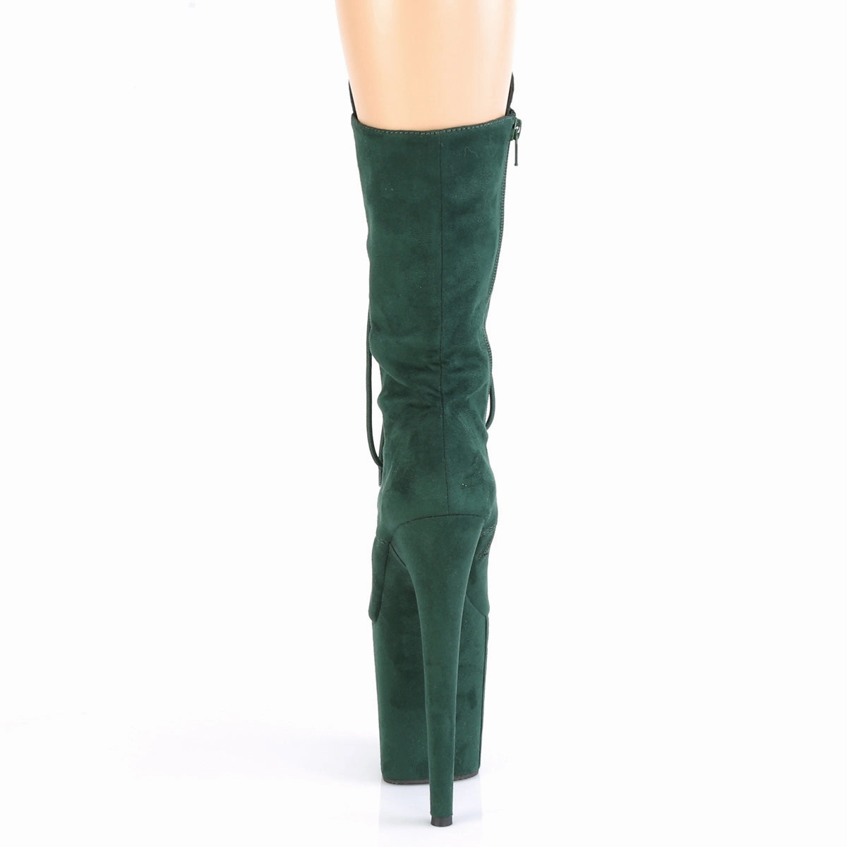 FLAMINGO-1050FS  Emerald Green Faux Suede/Emerald Green Faux Suede
