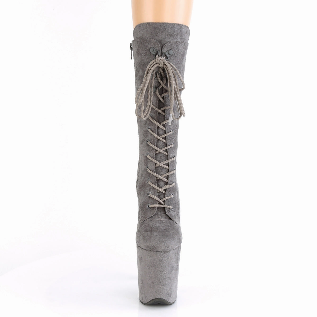 FLAMINGO-1050FS  Grey Faux Suede/Grey Faux Suede
