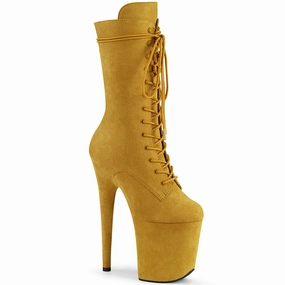 FLAMINGO-1050FS  Mustard Faux Suede/Mustard Faux Suede