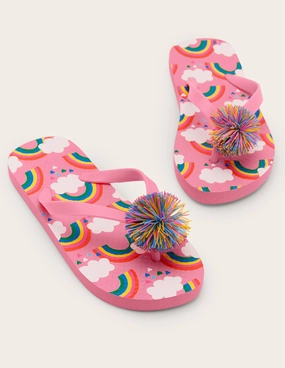 Flip Flops-Pink Lemonade Rainbows