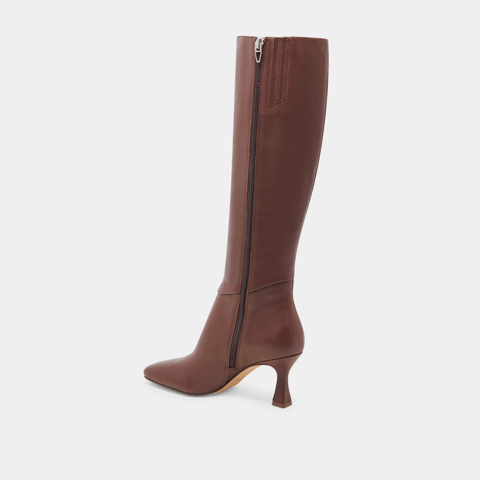 GYRA EXTRA WIDE CALF BOOTS CHOCOLATE LEATHER - re:vita