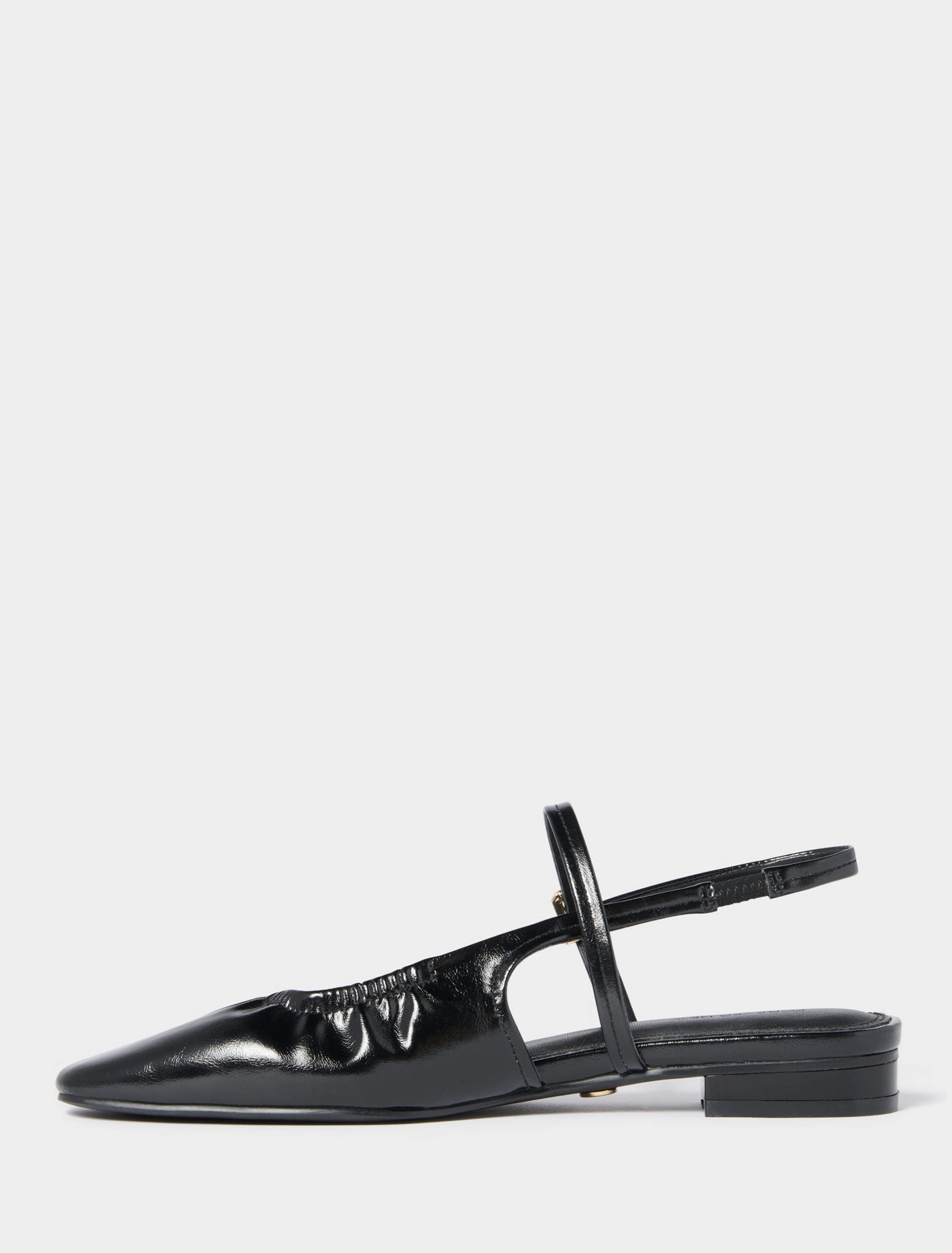 Harper Scrunch Detail Mary Jane Flat Pump