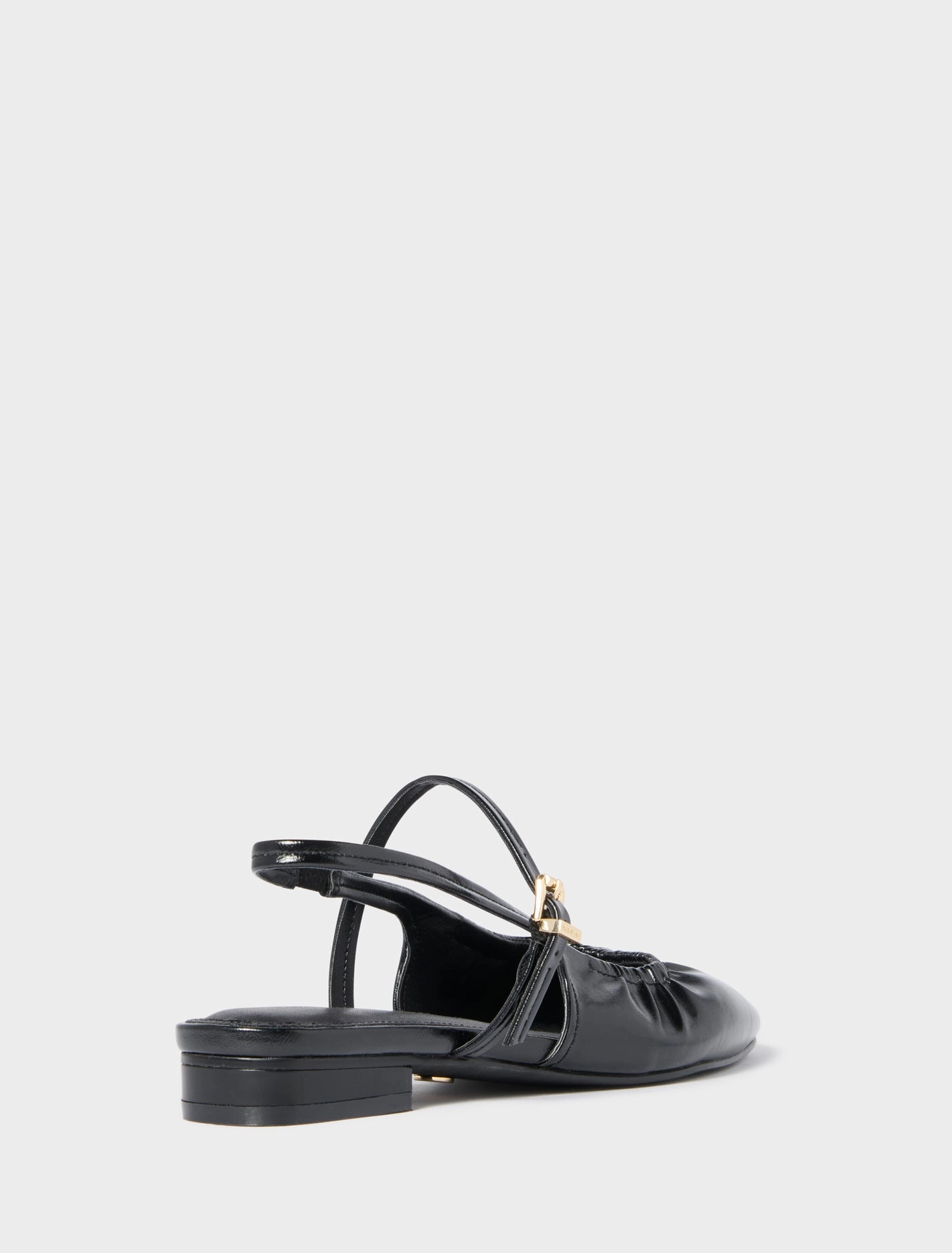 Harper Scrunch Detail Mary Jane Flat Pump