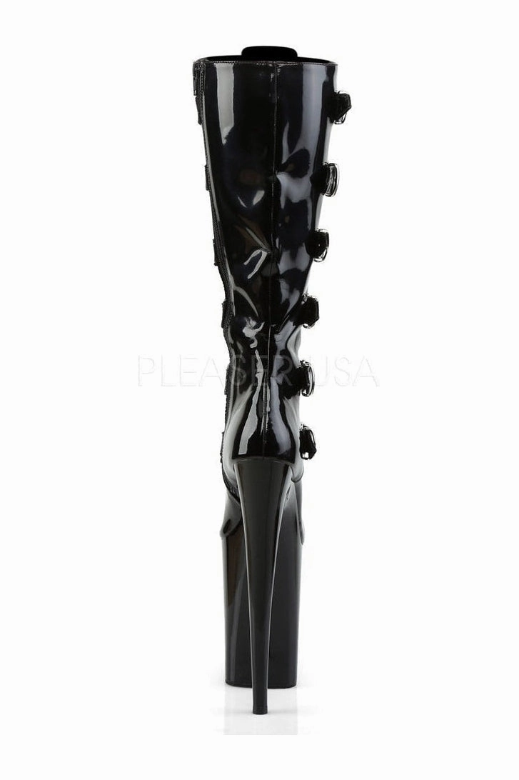 INFINITY-2049 Platform Boot  | Black Patent