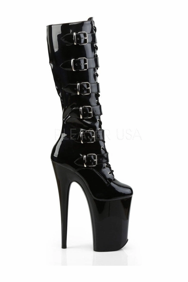 INFINITY-2049 Platform Boot  | Black Patent