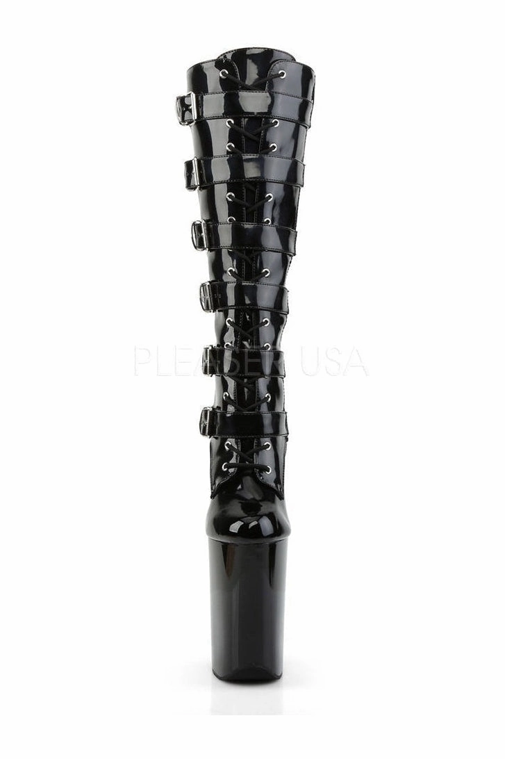 INFINITY-2049 Platform Boot  | Black Patent