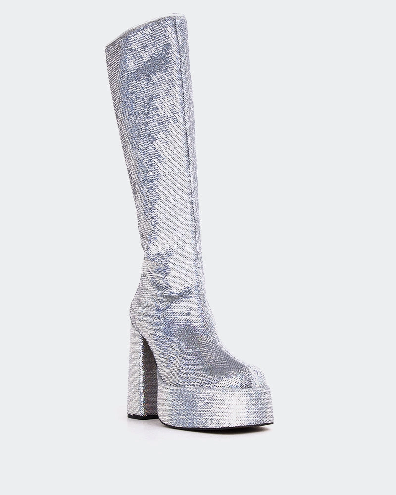 Latto Silver Sequins