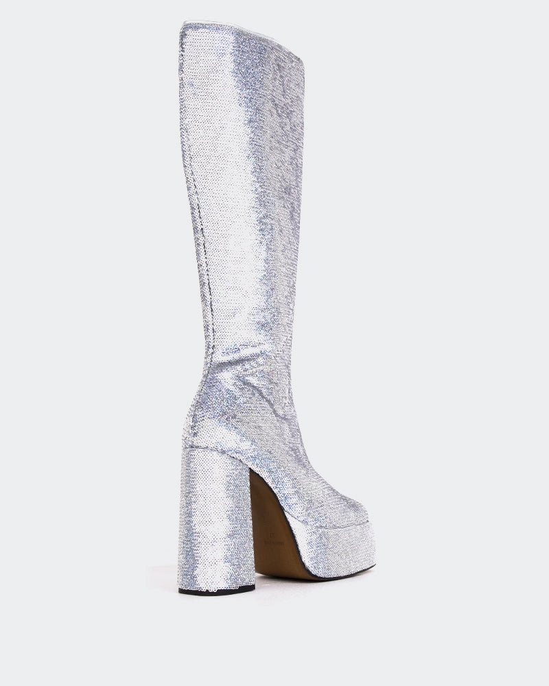 Latto Silver Sequins