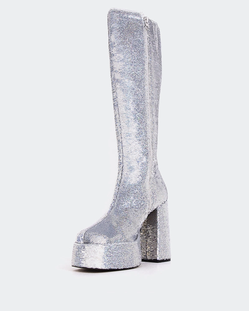 Latto Silver Sequins