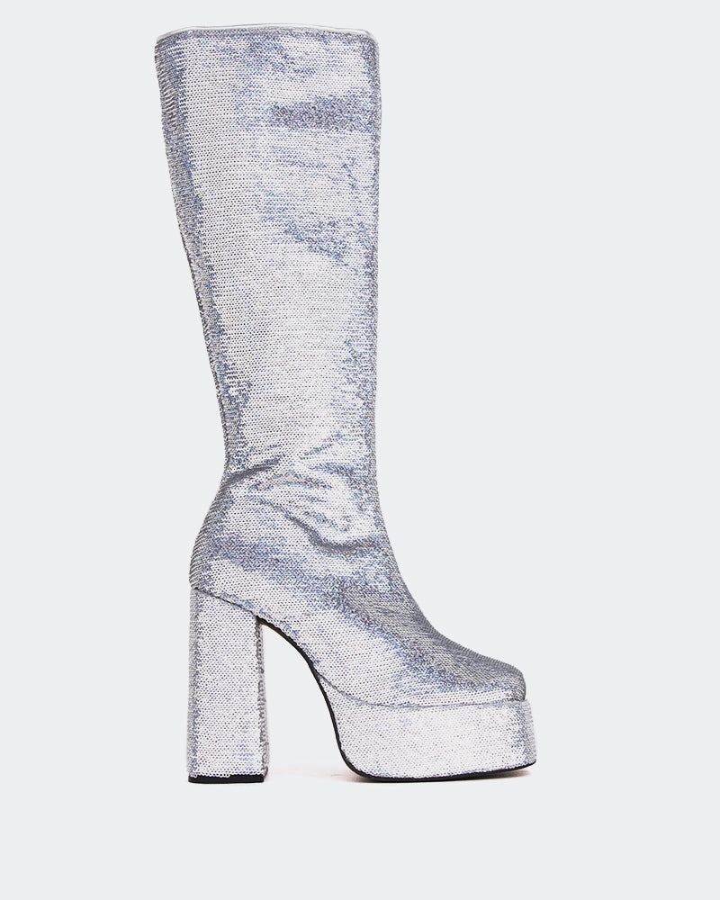 Latto Silver Sequins