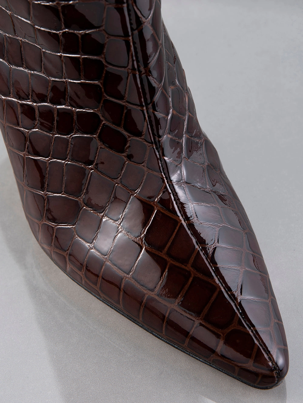 Odette Boot -- Espresso Croc