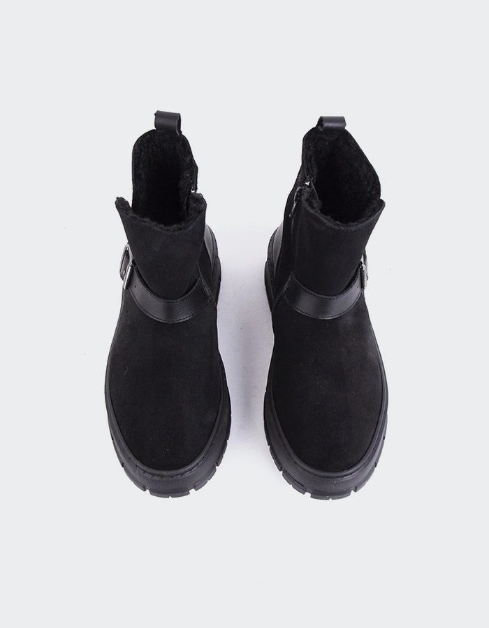 Plorin Black Suede