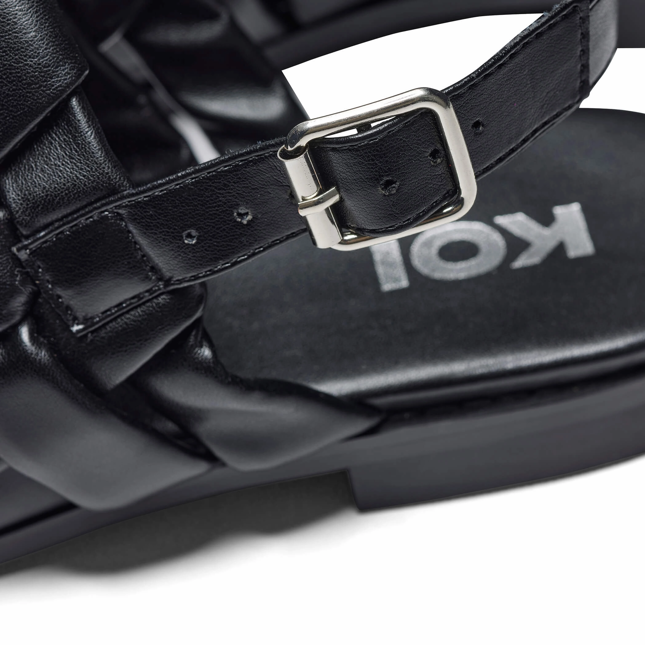 Provence Men's Weaved Slingback Sandals - Black