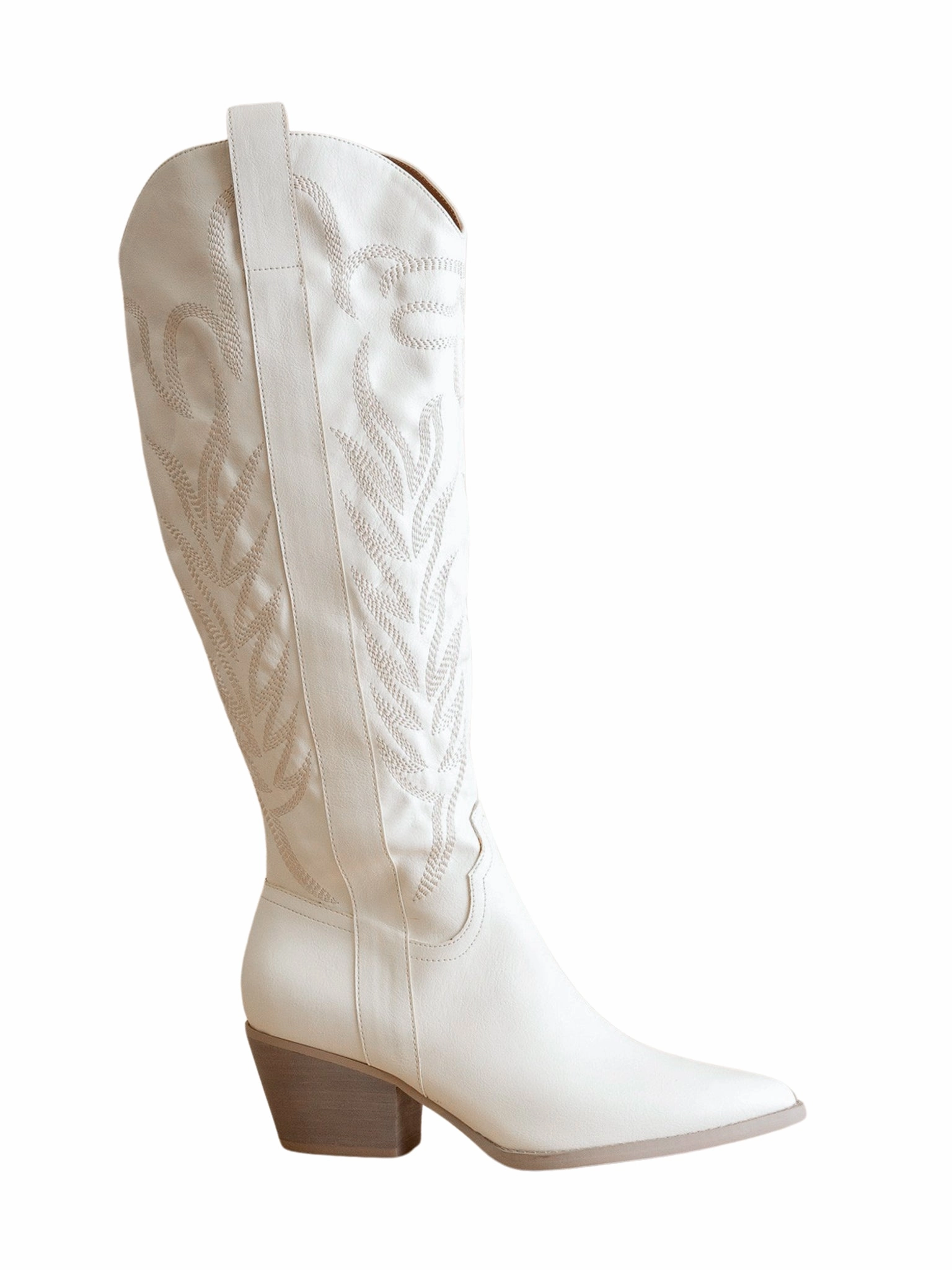 Samara Cowgirl Boot in White