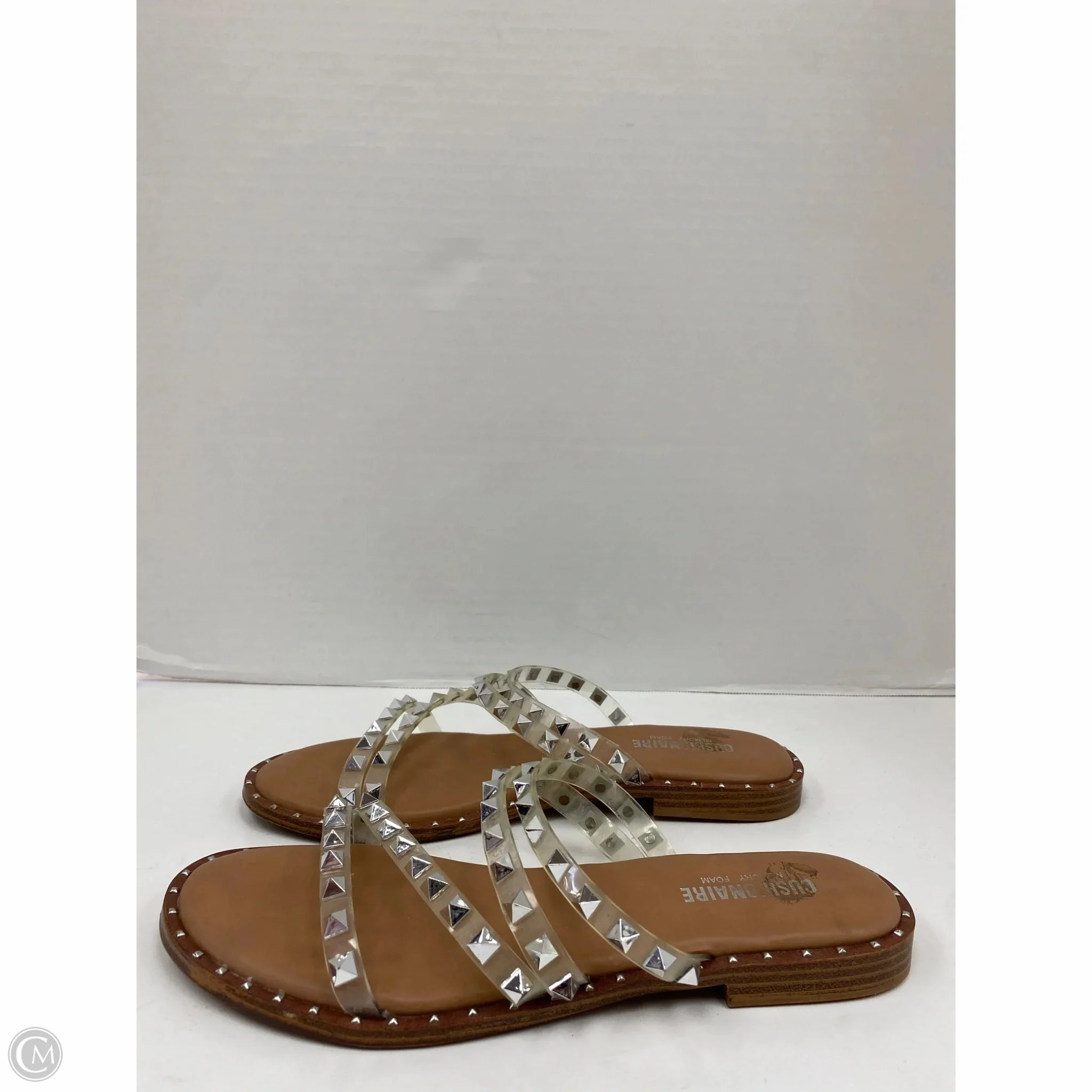 Sandals Flats By Cushionaire In Clear, Size: 8.5