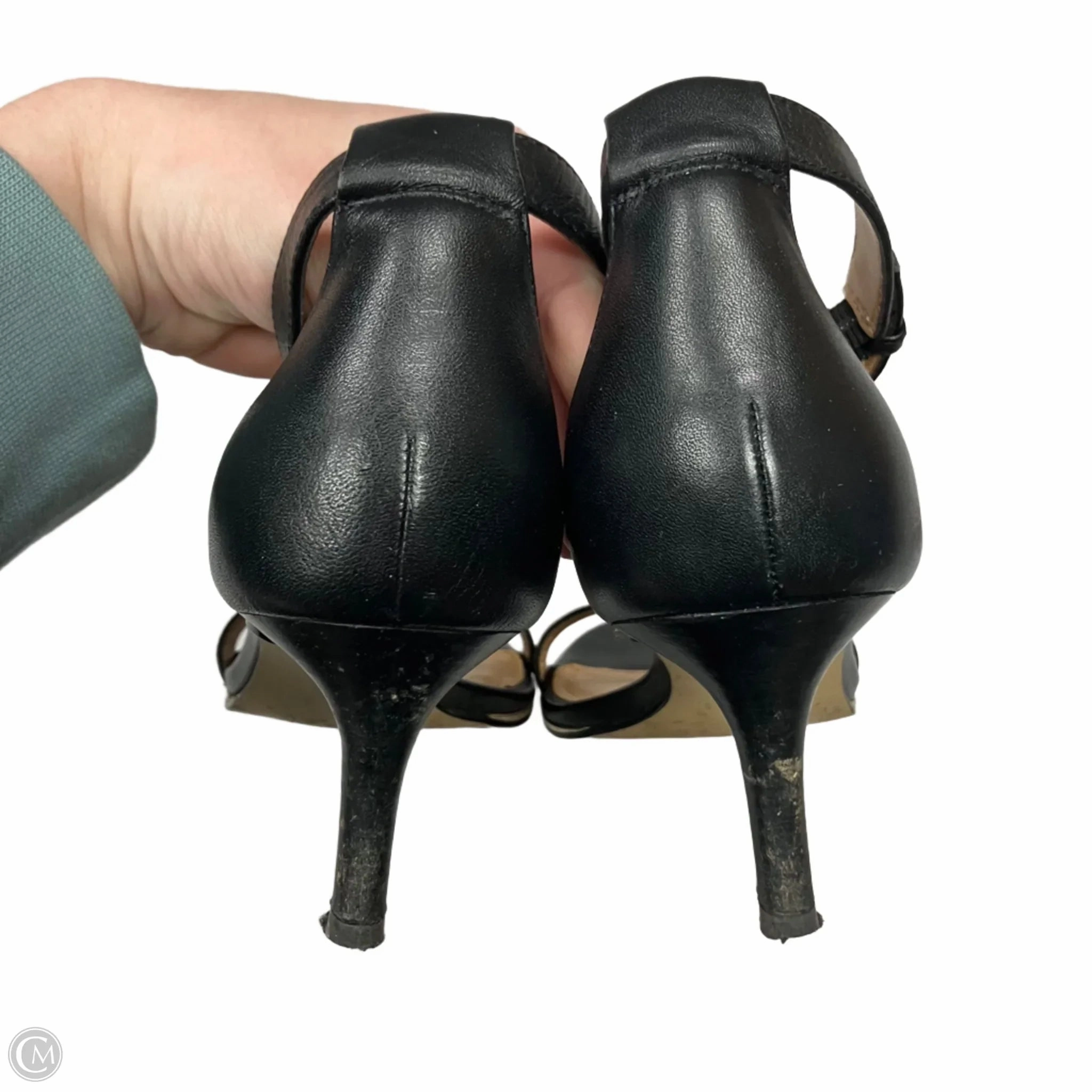 Sandals Heels Kitten By Talbots In Black, Size: 7.5