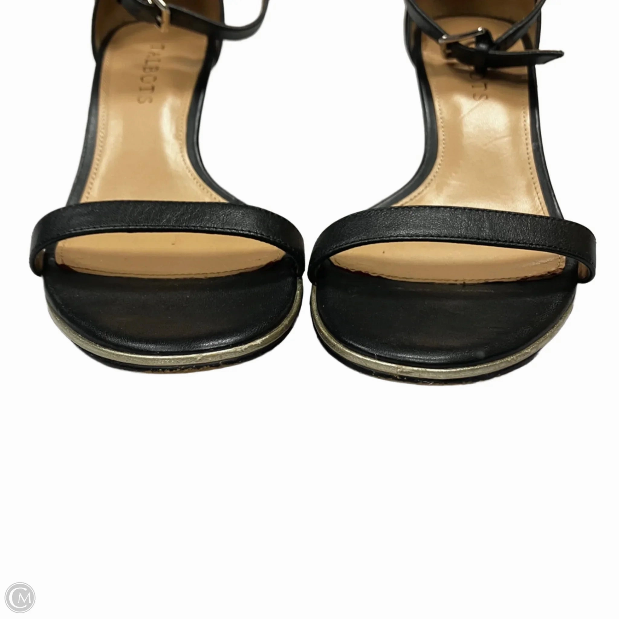 Sandals Heels Kitten By Talbots In Black, Size: 7.5