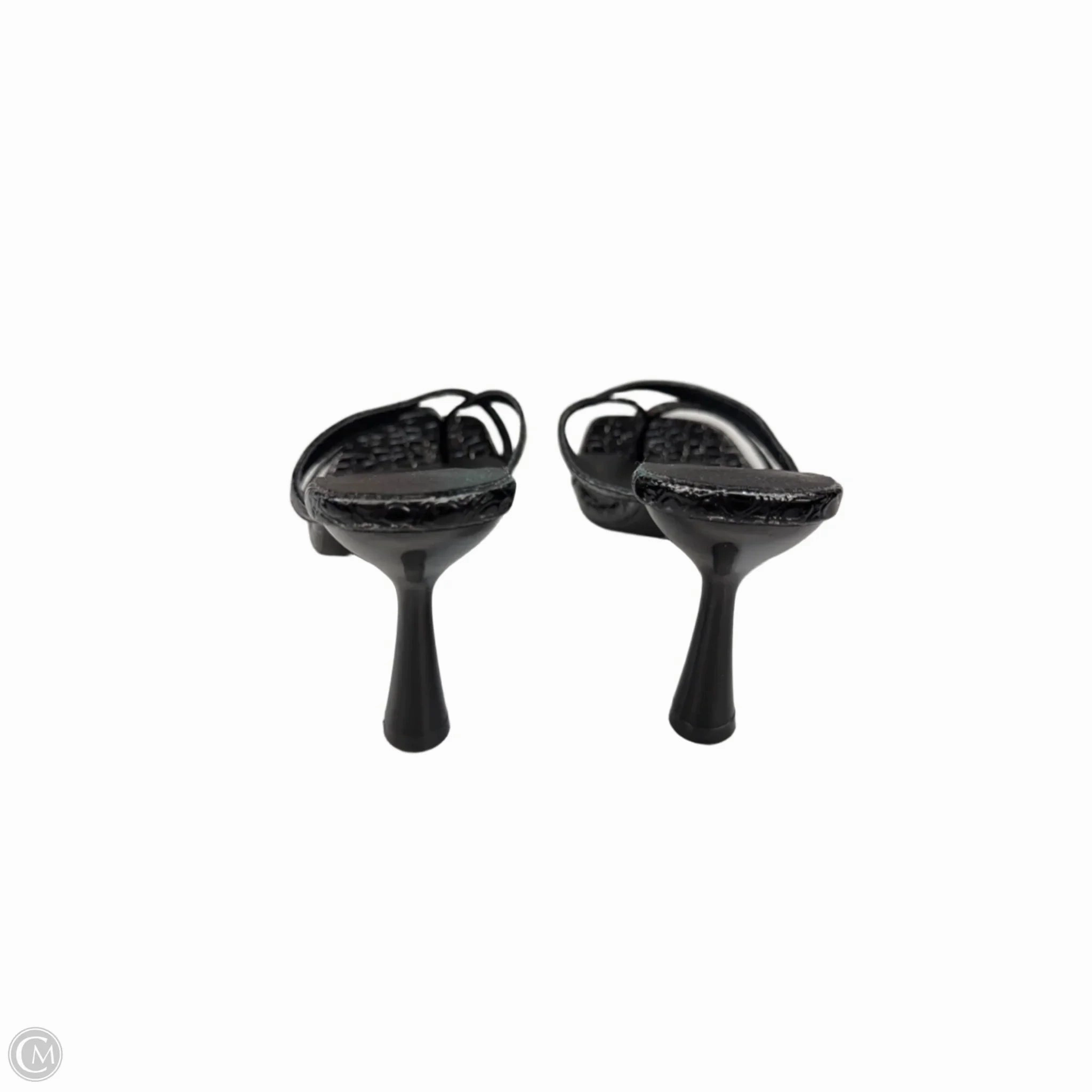 Sandals Heels Stiletto By Clothes Mentor In Black, Size: 7.5