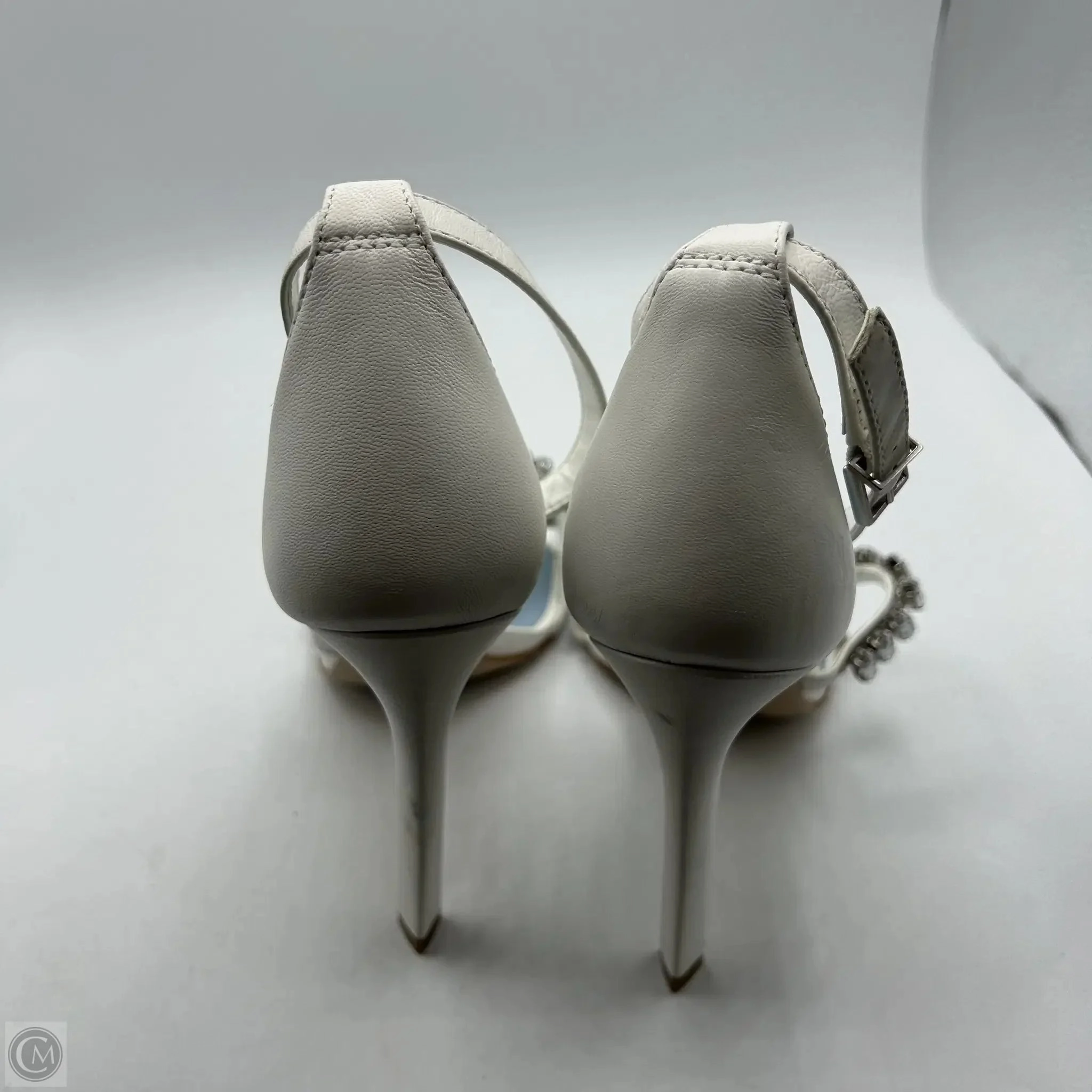 Sandals Heels Stiletto By Cma In White, Size: 8