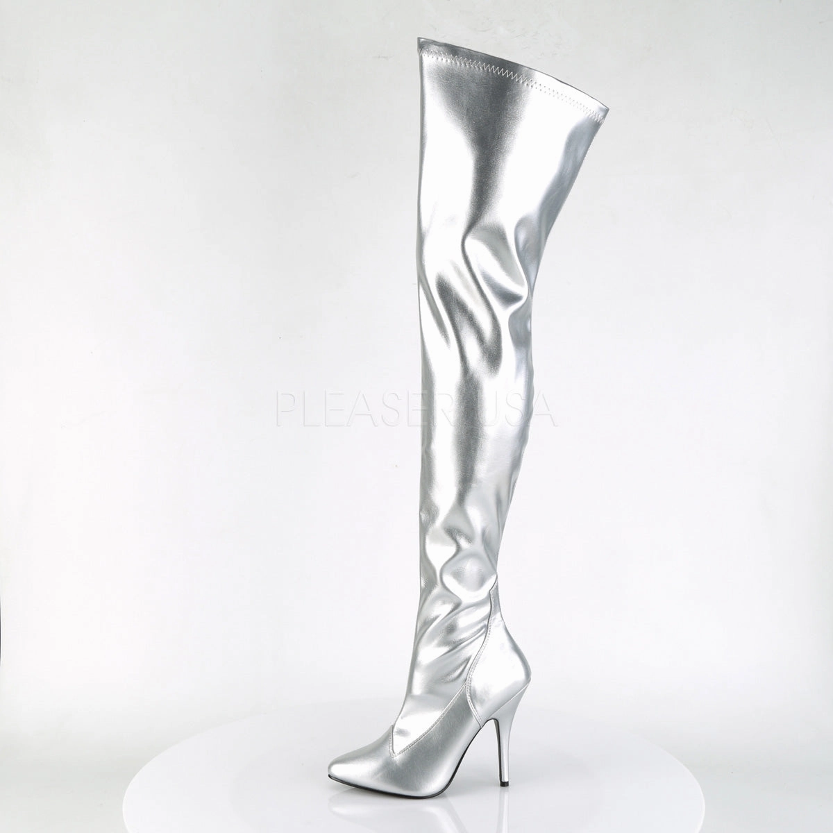 SEDUCE-3000  Silver Str Faux Leather