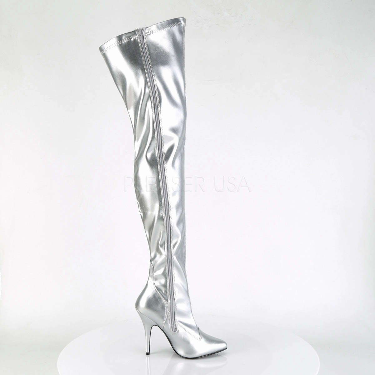 SEDUCE-3000  Silver Str Faux Leather