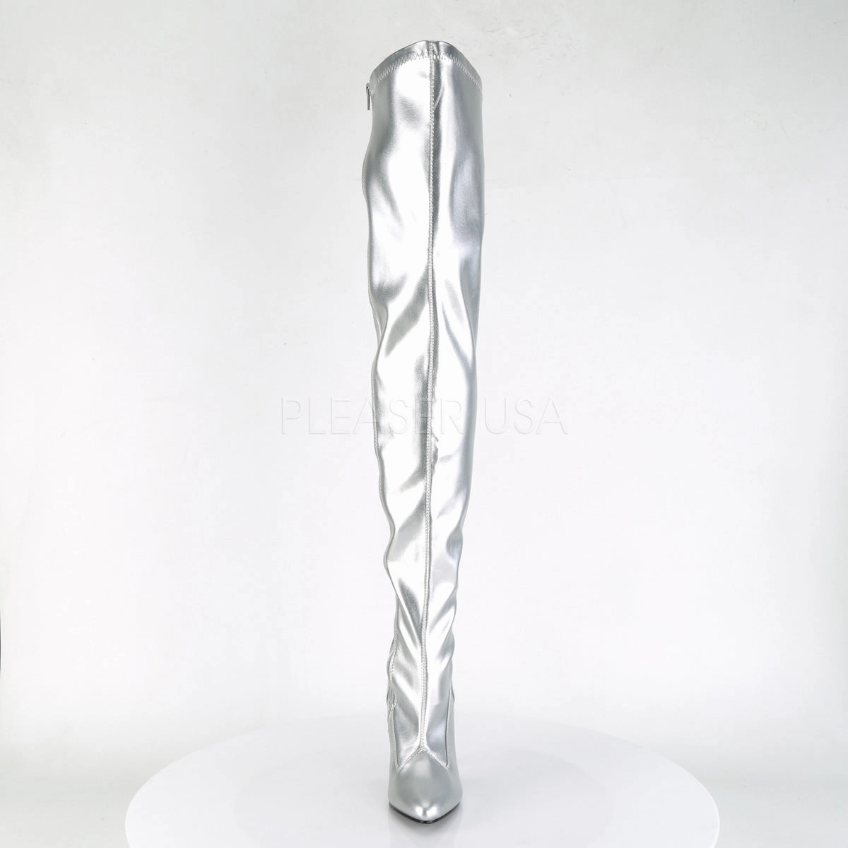 SEDUCE-3000  Silver Str Faux Leather