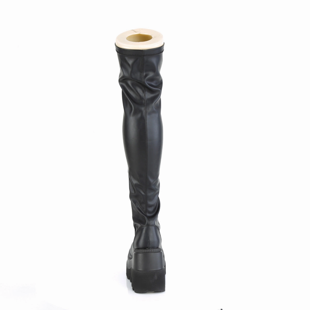 SHAKER-374  Black Stretch Vegan Leather