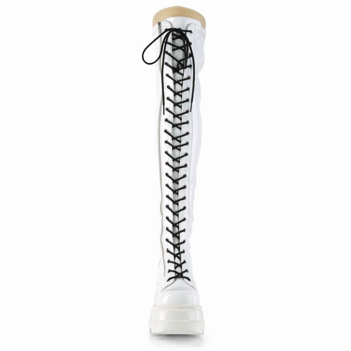 SHAKER-374  White Hologram Stretch Patent