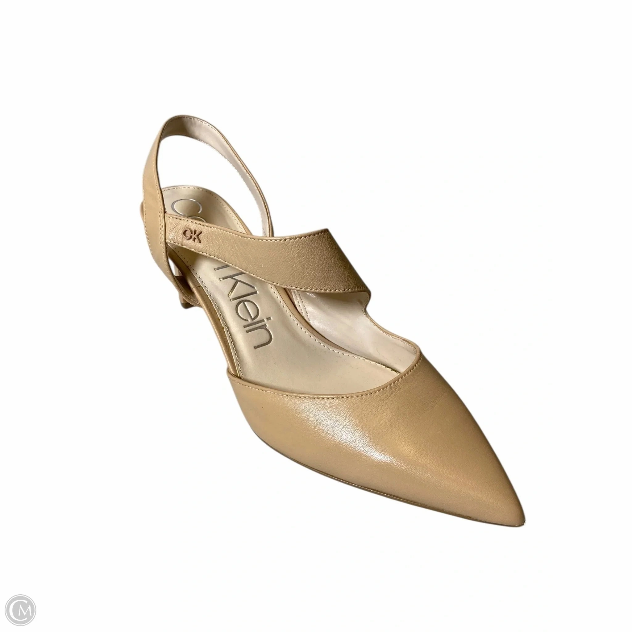 Shoes Heels Kitten By Calvin Klein In Beige, Size: 11