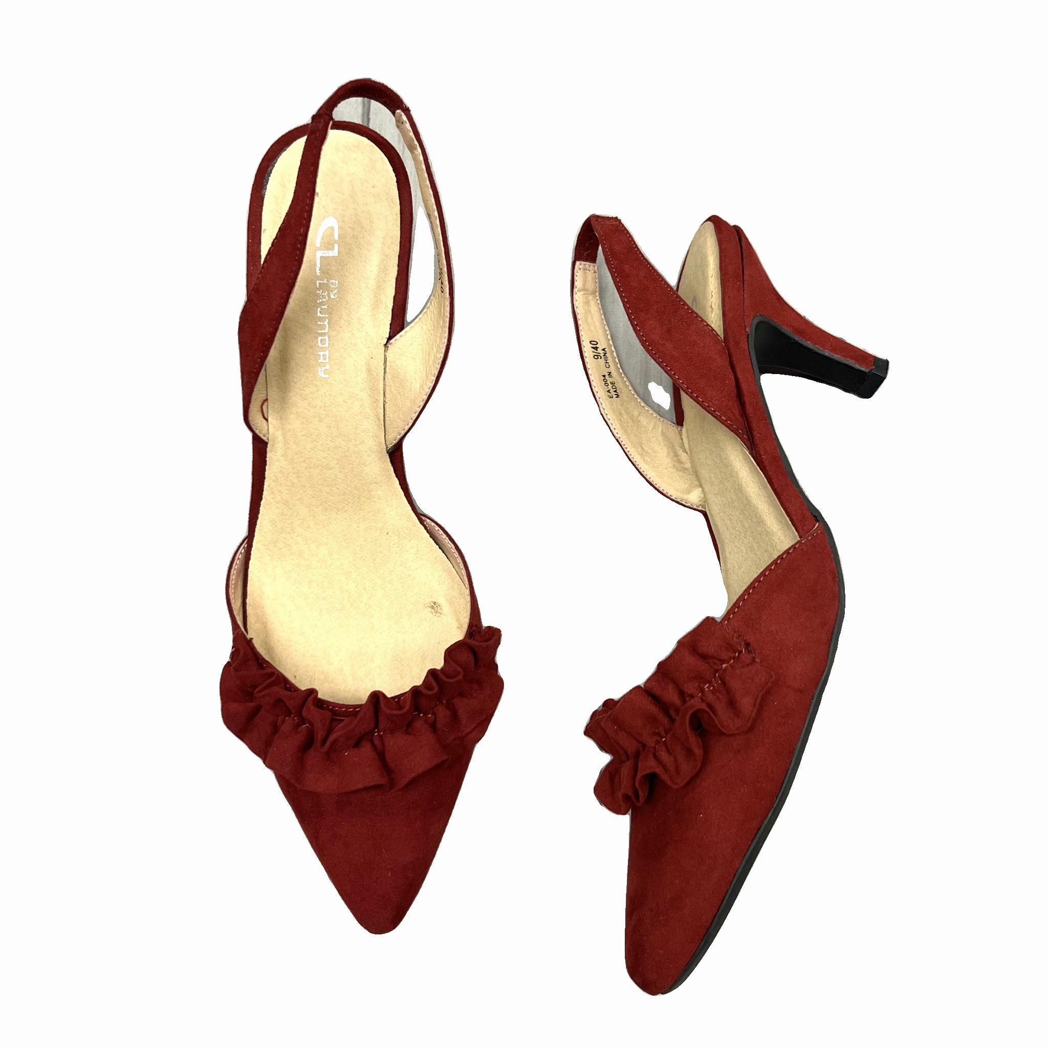 Shoes Heels Kitten By Cl By Chinese Laundry In Red, Size: 9