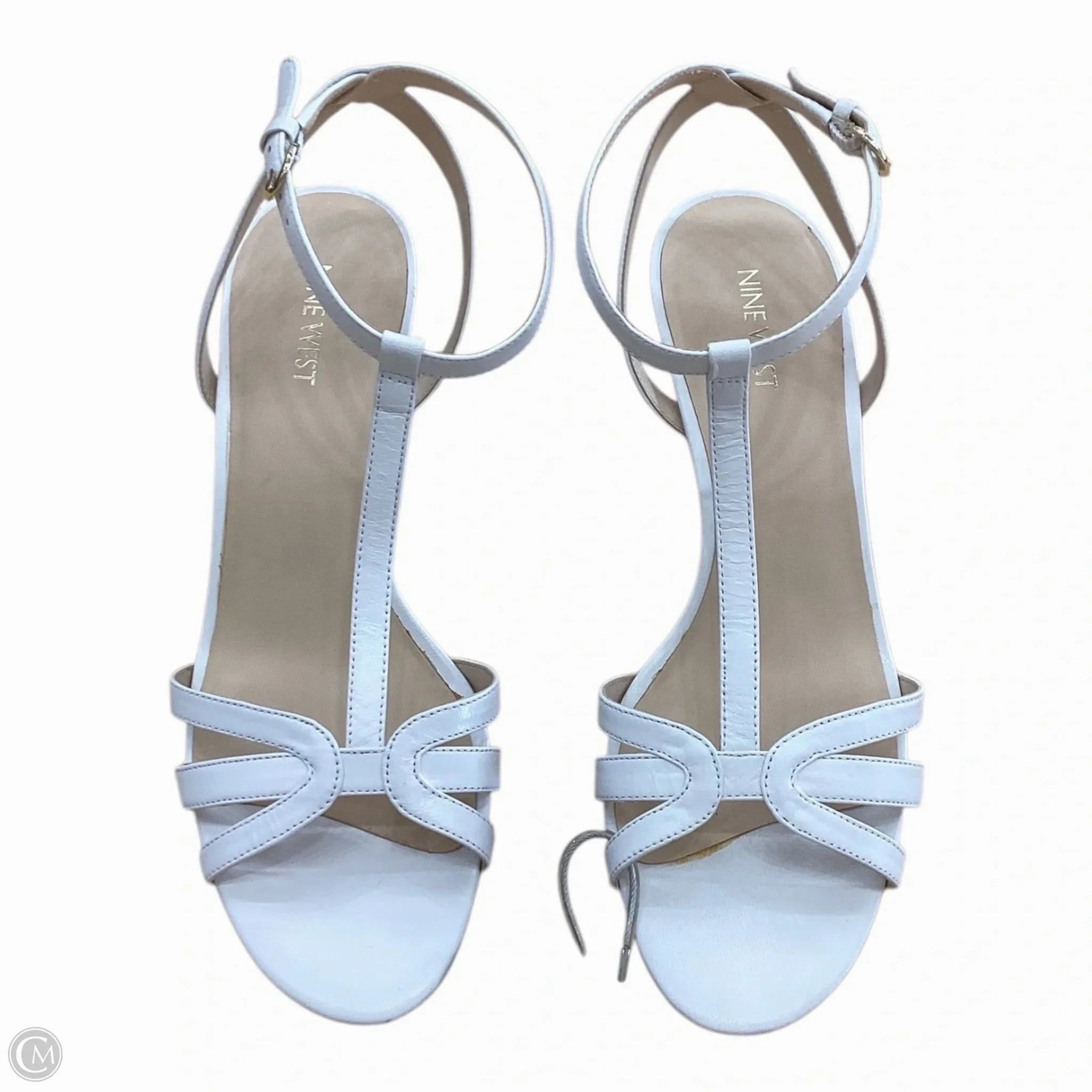 Shoes Heels Kitten By Nine West In White, Size: 9