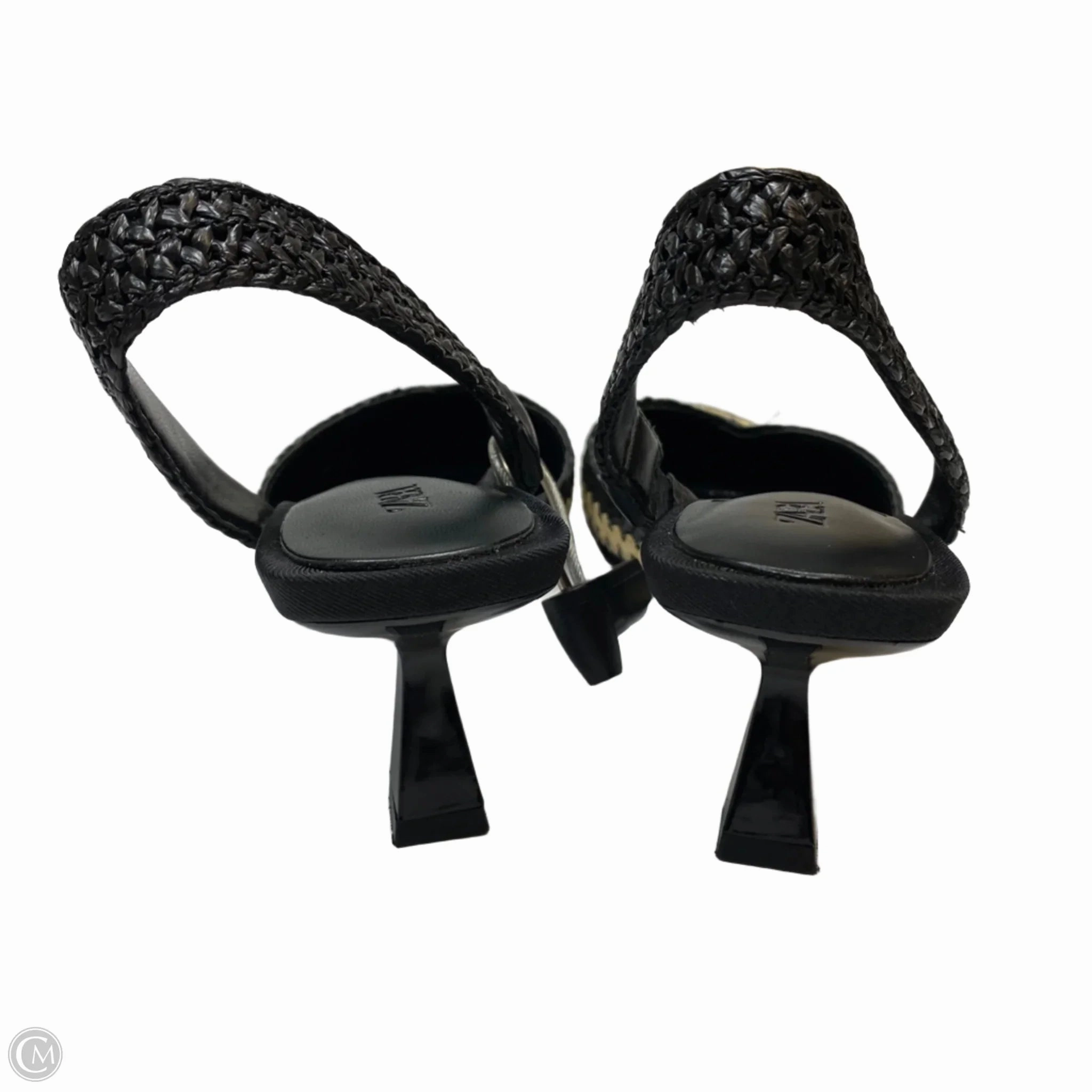 Shoes Heels Kitten By Zara In Black & Cream, Size: 6