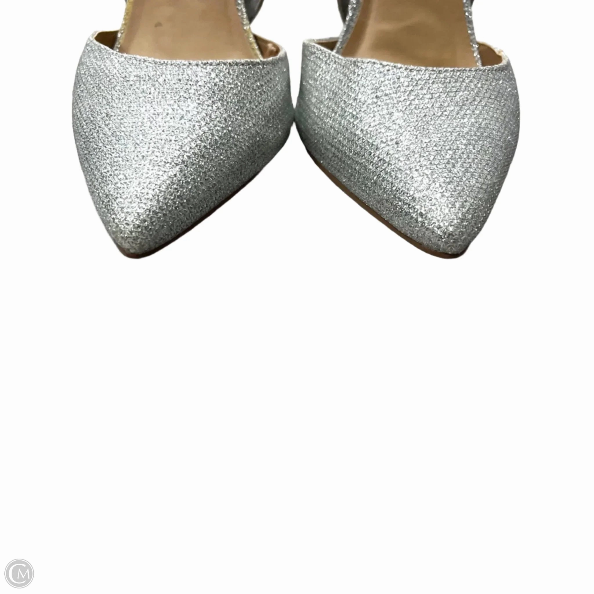 Shoes Heels Stiletto By Express In Silver, Size: 7
