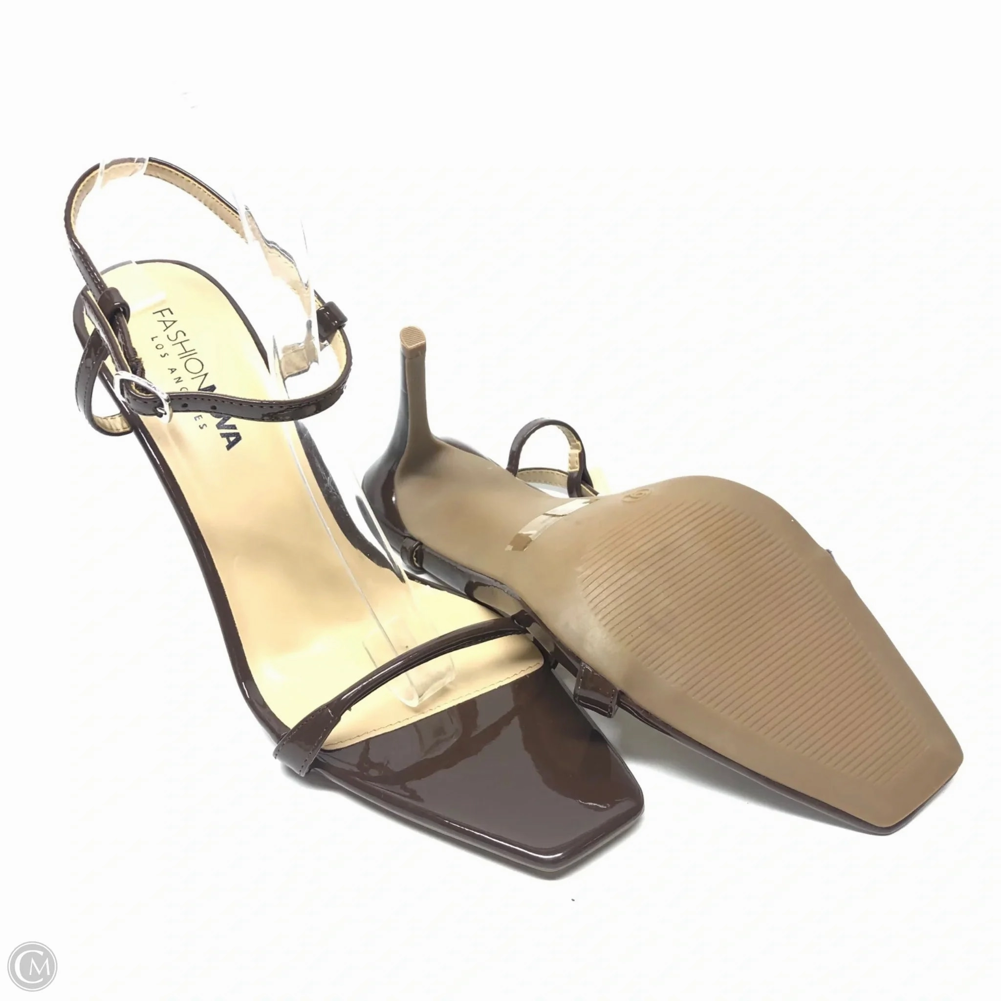 Shoes Heels Stiletto By Fashion Nova In Brown, Size: 9