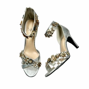 Shoes Heels Stiletto By Impo In Silver, Size: 10