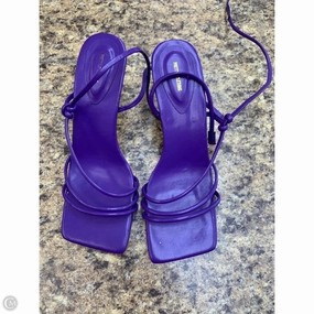 Shoes Heels Stiletto By Pretty Little Thing In Purple, Size: 9
