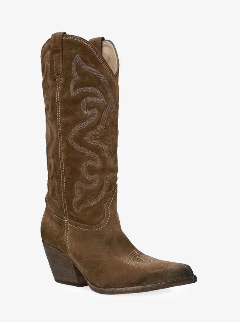 Siggy taupe suede