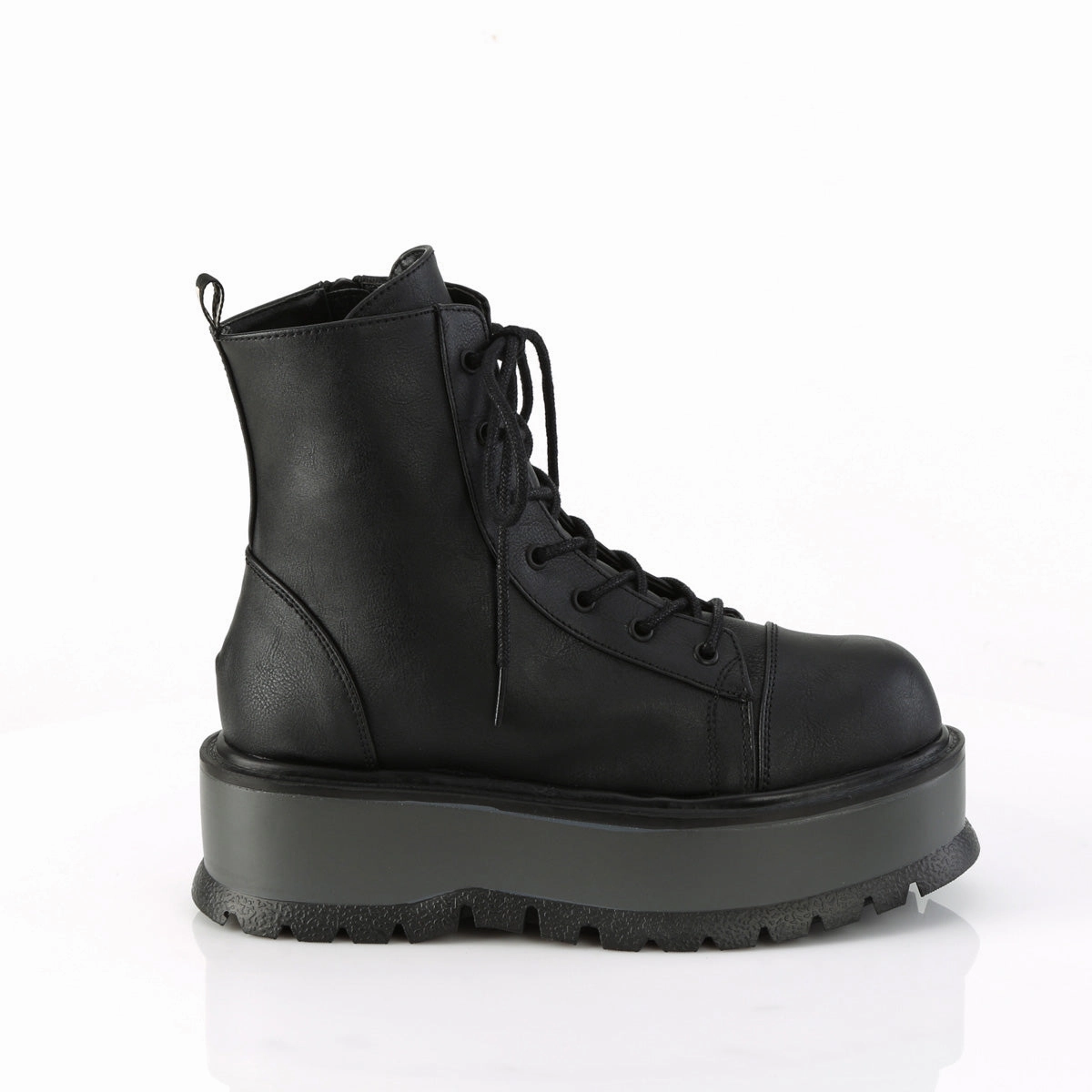 SLACKER-55  Black Vegan Leather