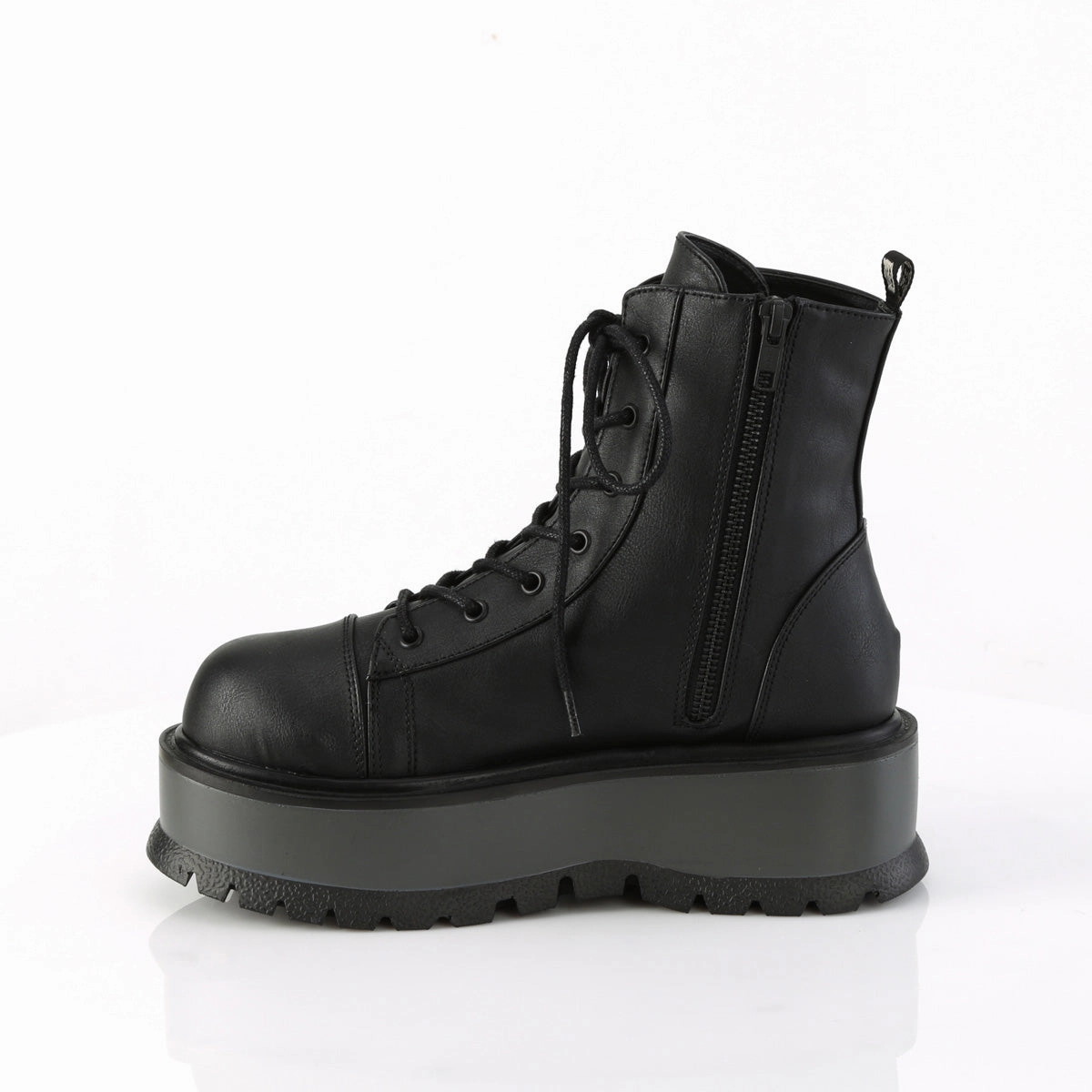 SLACKER-55  Black Vegan Leather