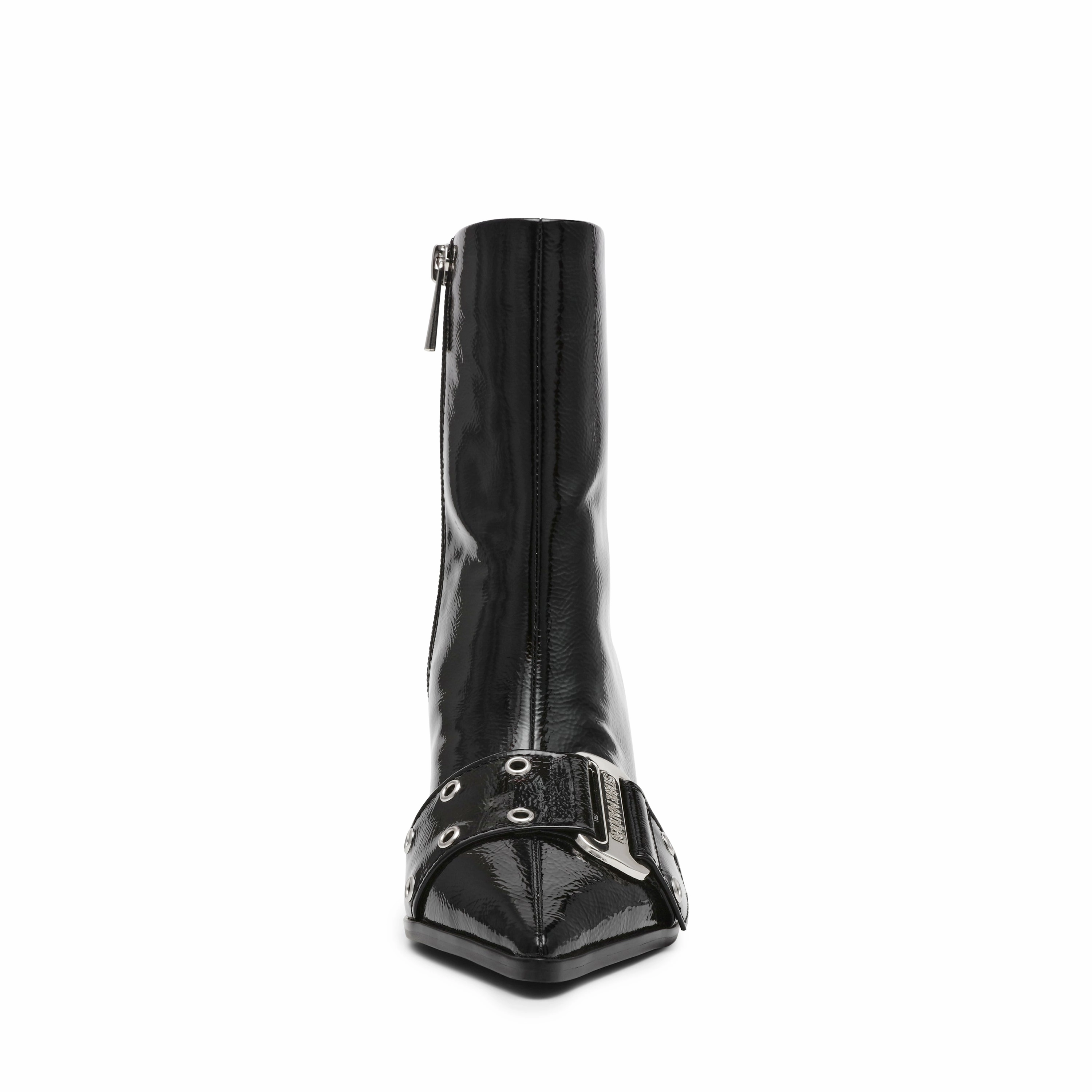Slinger Bootie BLACK CRINKLE PATENT