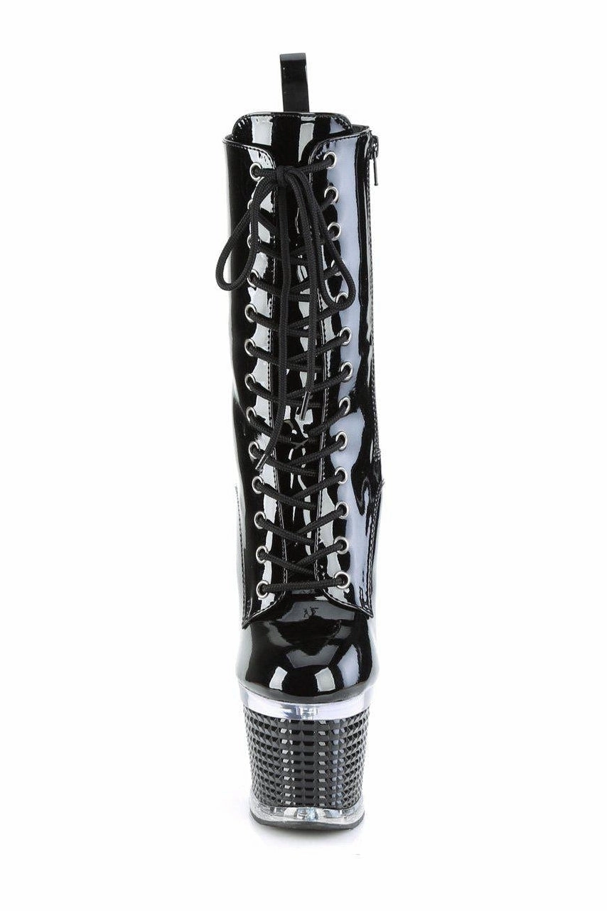 SPECTATOR-1040 Knee Boot | Black Patent