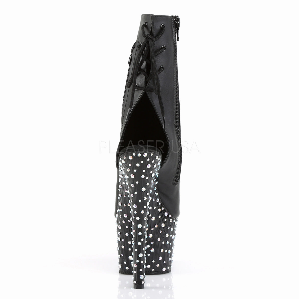STARDANCE-1018-7  Black Faux Leather/Black-Silver Multi RS