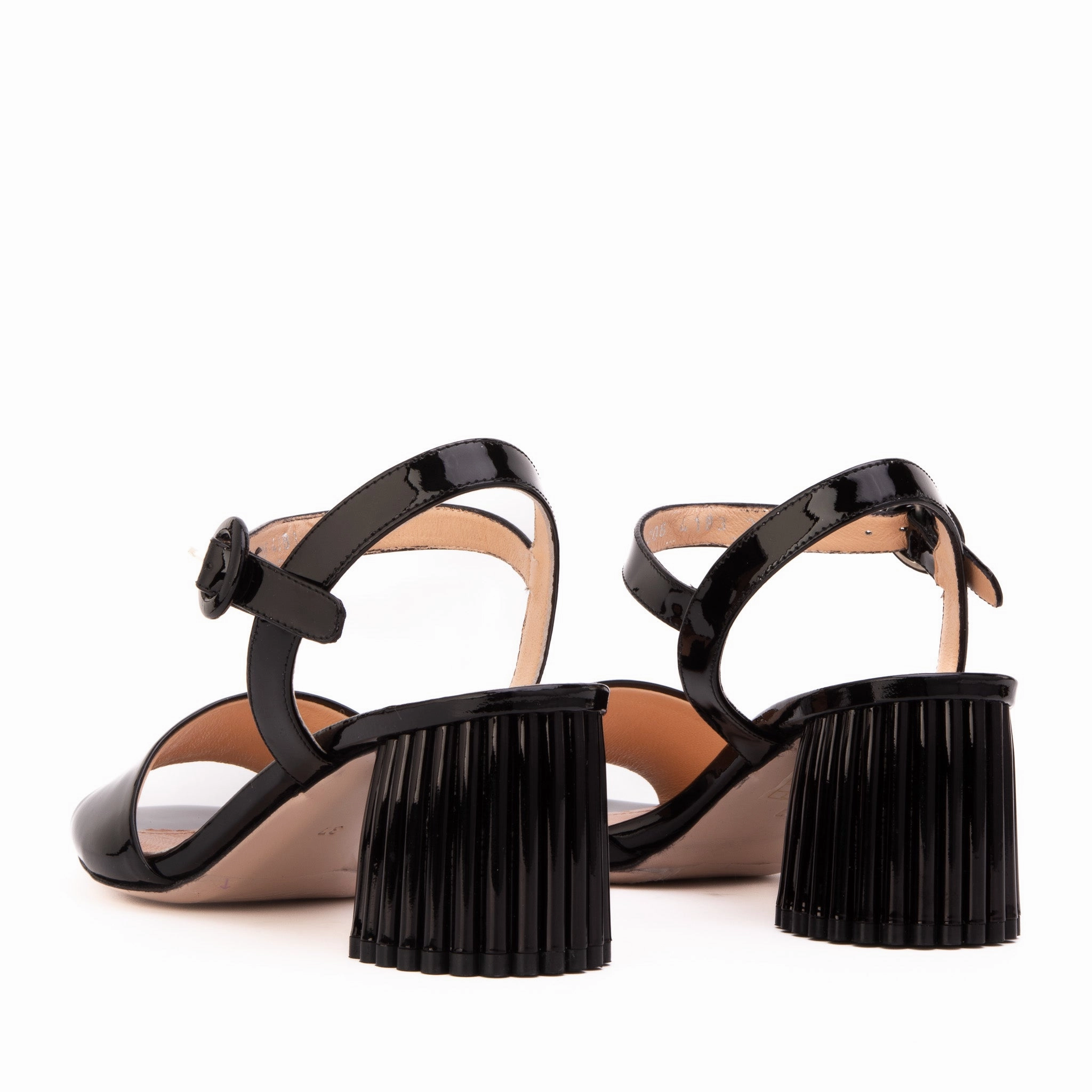 The Bamba Black Patent Leather Women Sandal