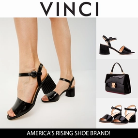 The Bamba Black Patent Leather Women Sandal