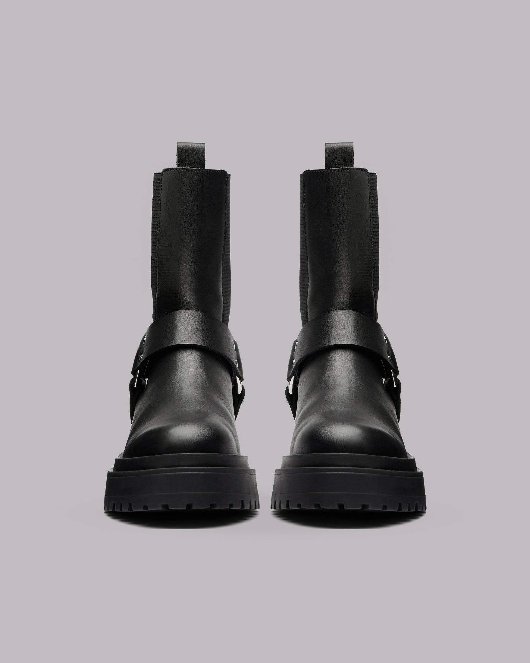 The Black Biker Boots