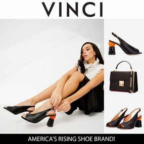 The Cimla Pumpkin Heel Black Leather Women Sandal