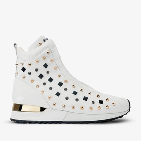 The Infanta High-Top White Spike Leather Women Sneaker Limited Edition
